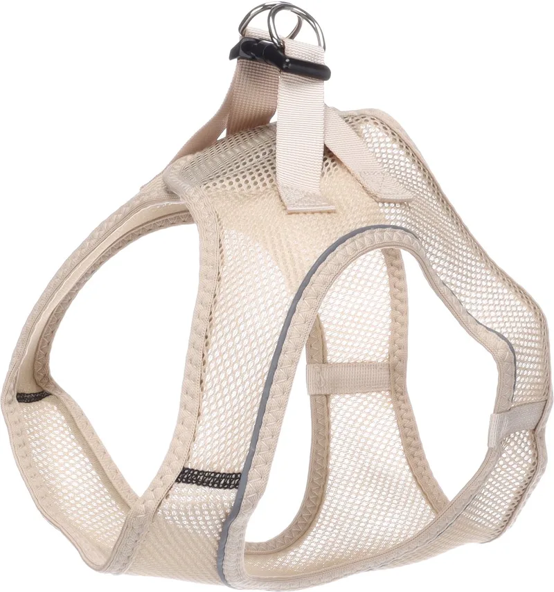 Hond Harnas Step&Go Bento XXL 52-57cm 56-62cm de Flamingo en Beige – photo produit