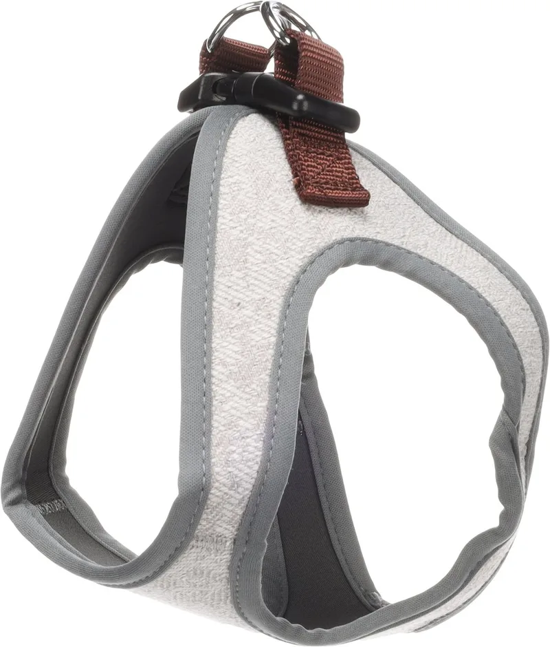 Hond Harnas Step&Go Nelson M 35cm 42cm von Flamingo in Grau – Produktfoto