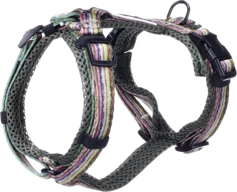 Hond Harnas Y-vorm Groen XS 28-52cm 32-50cm 15mm de Flamingo en Emerald – photo produit