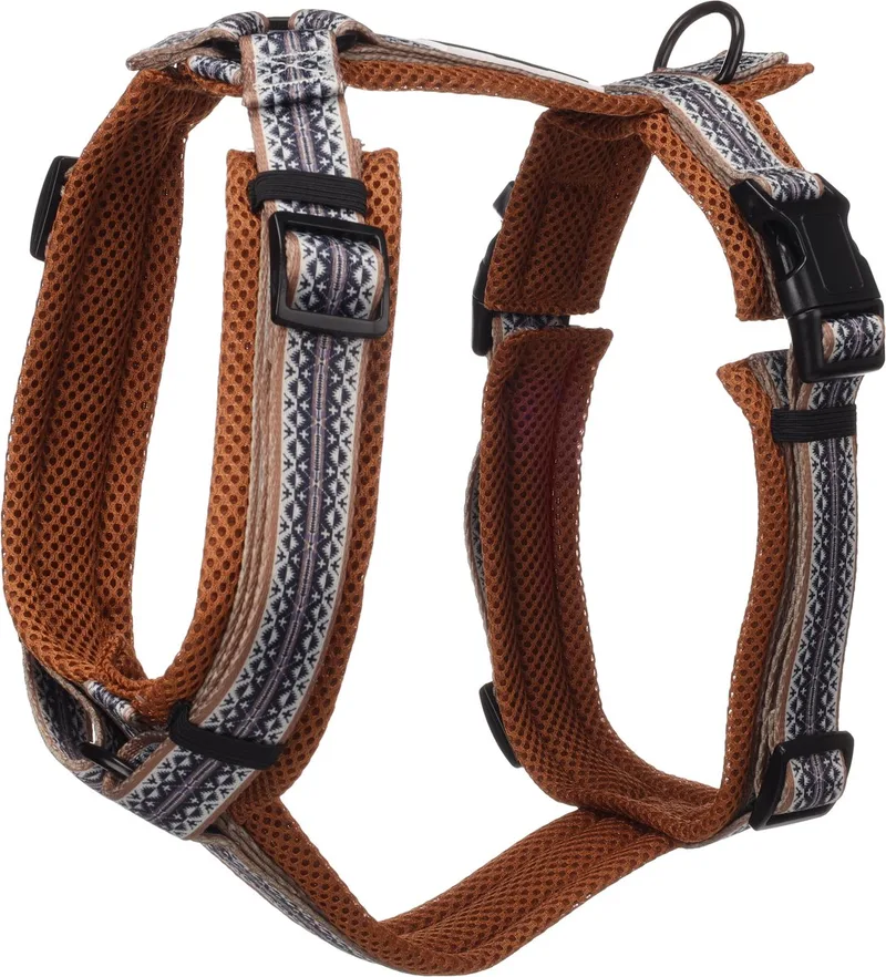 Hond Harnas Y-vorm Ubud L 46-80cm 60-86cm 25mm by Flamingo in Black – product photo