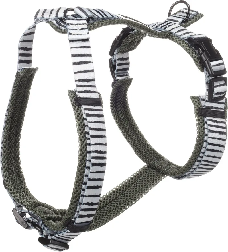 Hond Harnas Y-vorm Uluwatu Wit M 46-74cm 52-74cm 20mm de Flamingo – photo produit