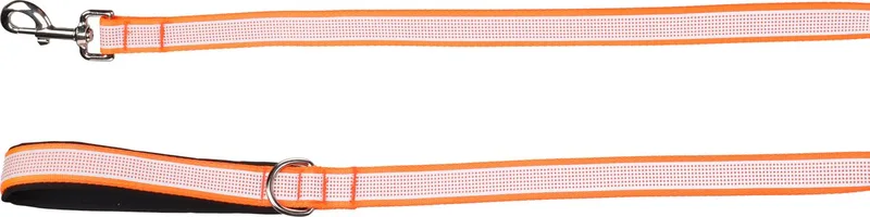 Hond Looplijn Fierro Fluo oranje 1,3m 25mm fra Flamingo – produktbillede