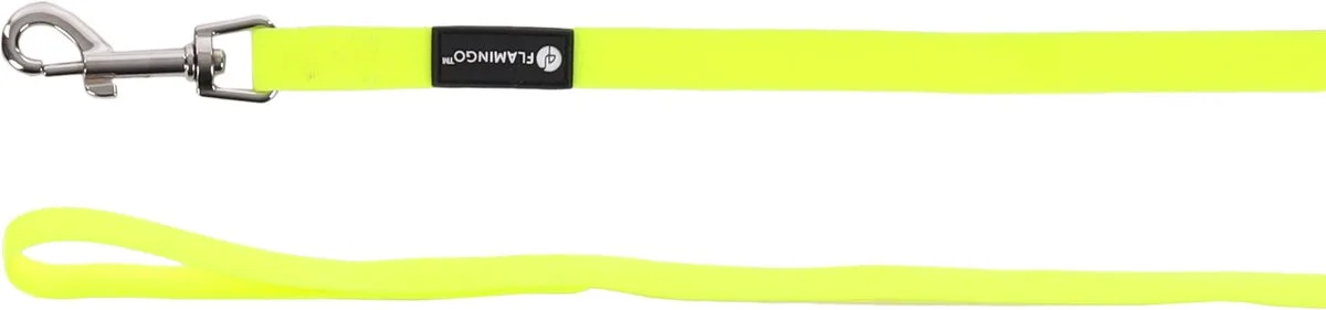 Hond Trainings- en zoeklijn Caspar Fluo geel 15m 17mm de Flamingo – photo produit