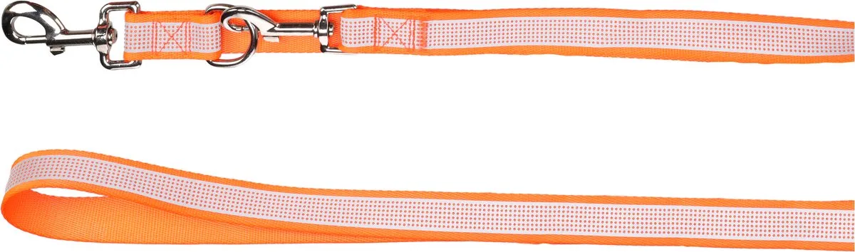 Hond Trainingslijn Fierro Fluo oranje 2m 25mm de Flamingo – photo produit