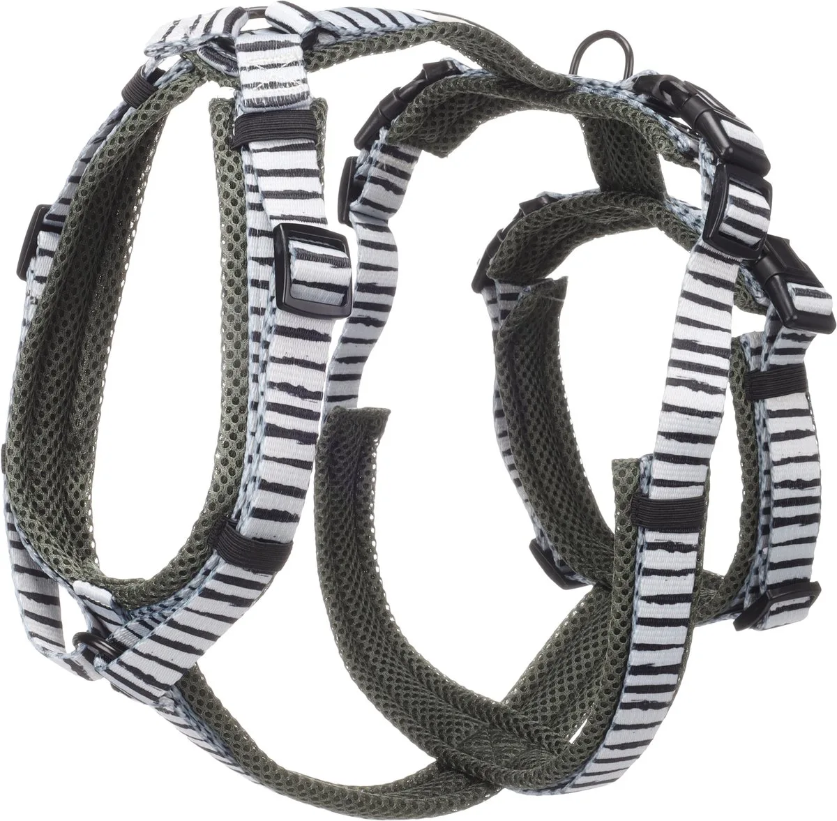 Hond Veiligheidsharnas Uluwatu M 46-74cm 52-74cm 47-69cm 20mm de Flamingo en Blanc – photo produit