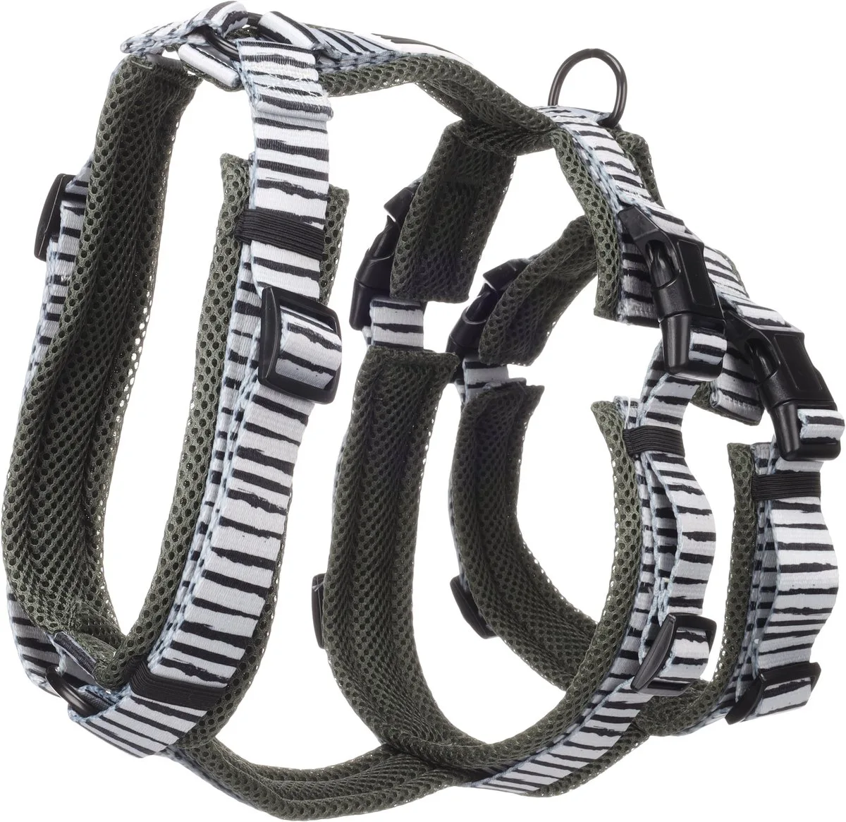 Hond Veiligheidsharnas Uluwatu Wit L 46-80cm 60-86cm 55-76cm 25mm de Flamingo – photo produit
