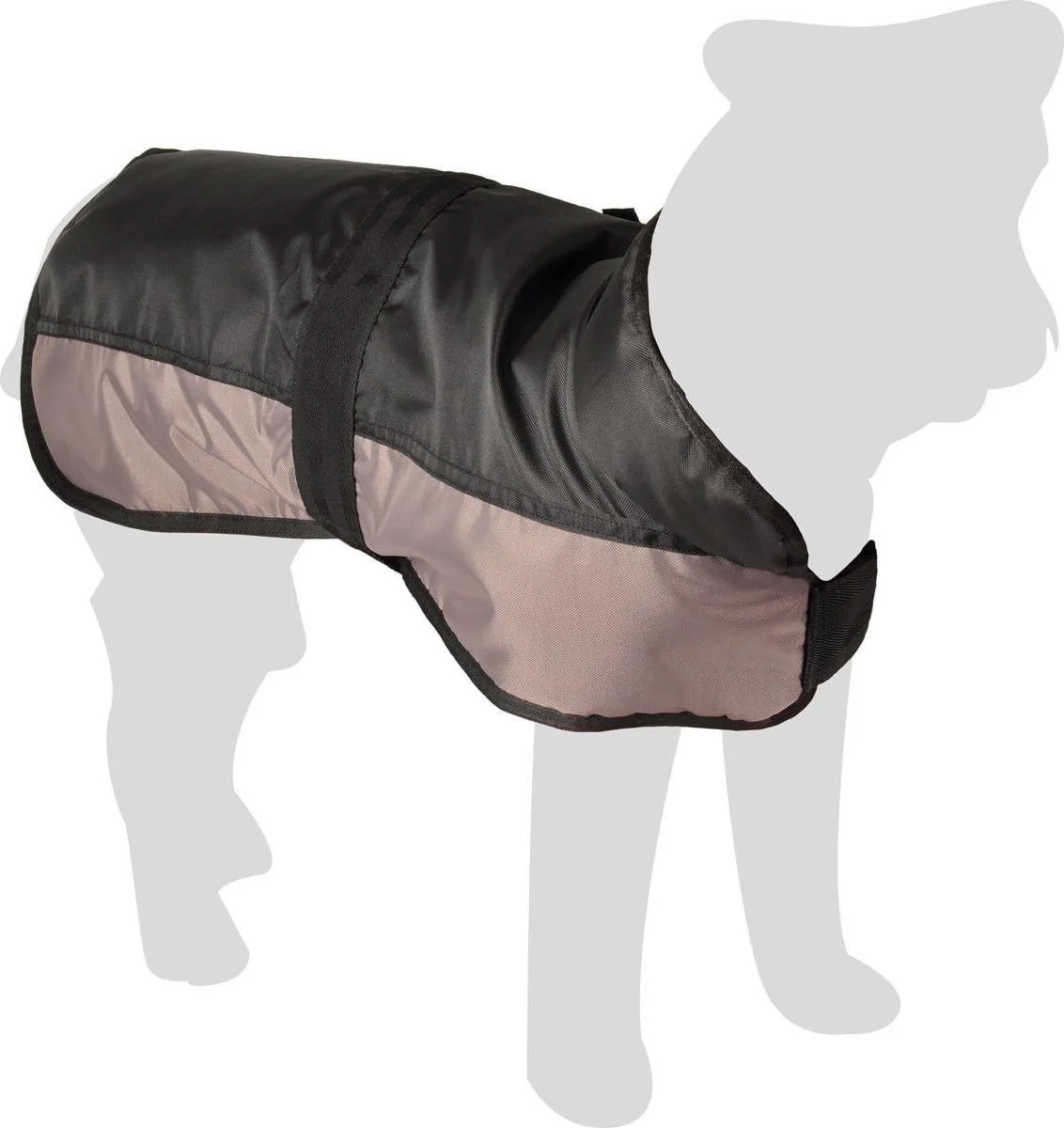 Honden Winterjas Bowie - 88 - 106 cm x 80 cm van Flamingo in Zwart – productfoto