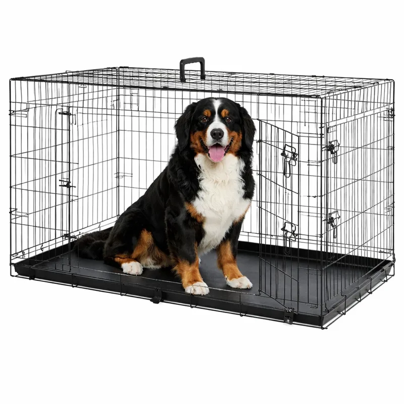 Cage Pour Chien Mezo de Flamingo en Noir – photo produit