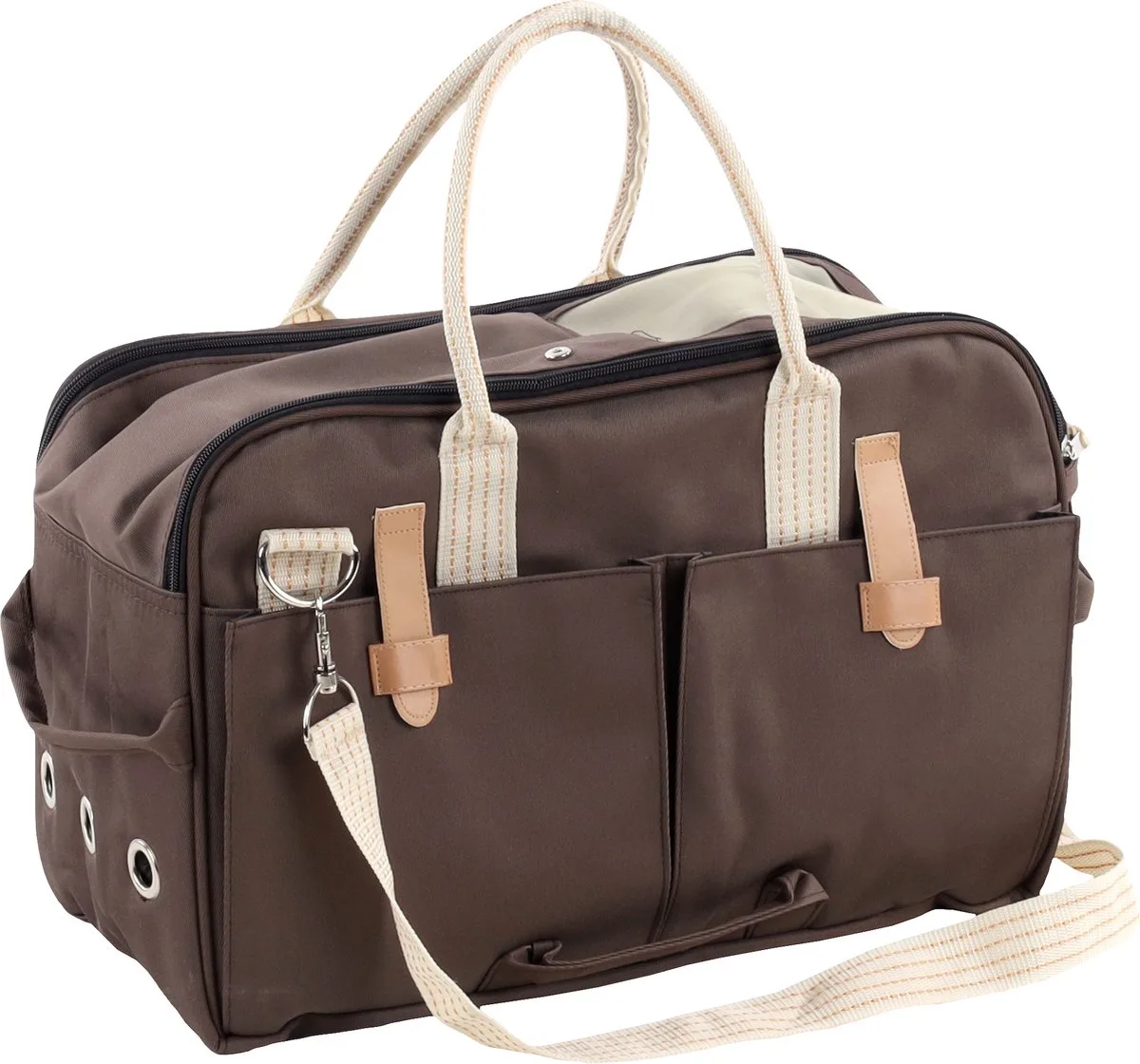 Hondendraagtas - 2x25x35cm de Flamingo en Marron – photo produit
