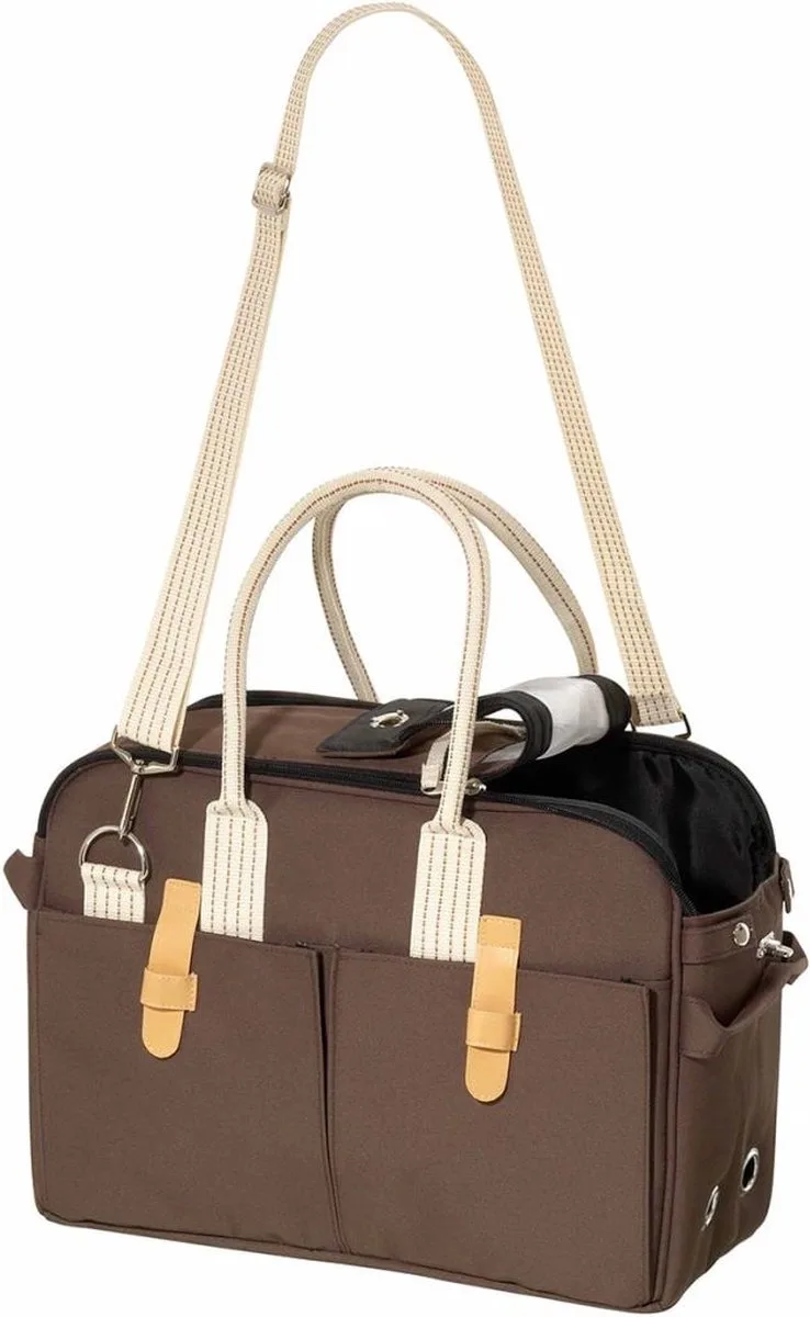 Hondendraagtas - 45 x 21 x 30 cm de Flamingo en Marron – photo produit