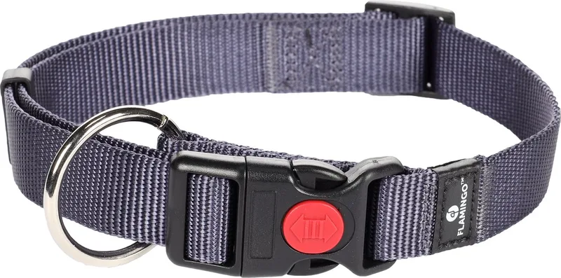 Hondenhalsband Asp - 30-45 cm, 15 mm de Flamingo en Bleu – photo produit