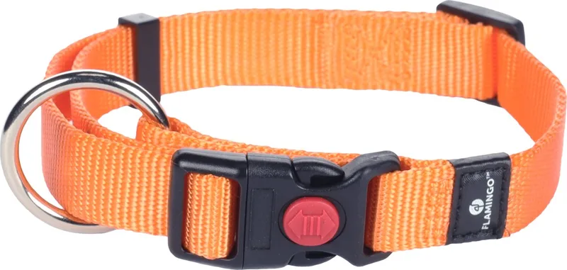 Hondenhalsband Asp - 30-45 cm, 15 mm van Flamingo in Oranje – productfoto