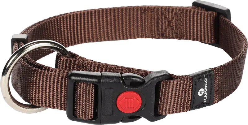 Hondenhalsband Asp - 40/55 cm - m: 20 mm by Flamingo in Brown – product photo