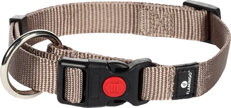 Hondenhalsband Asp - 40-55cm 20mm - Grijs by Flamingo in Taupe – product photo