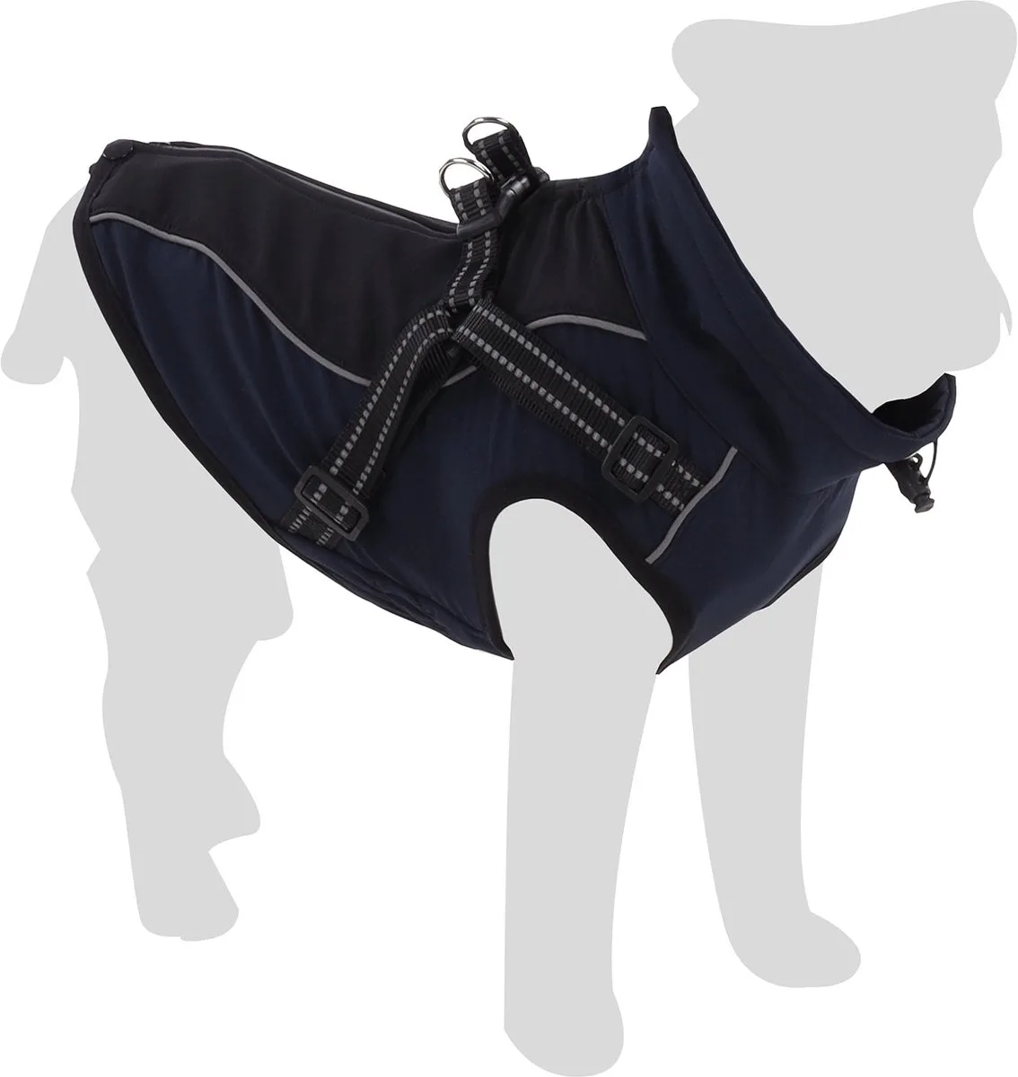 Hondenjas Dexter Blauw 40cm fra Flamingo i Sort, Blå – produktbillede