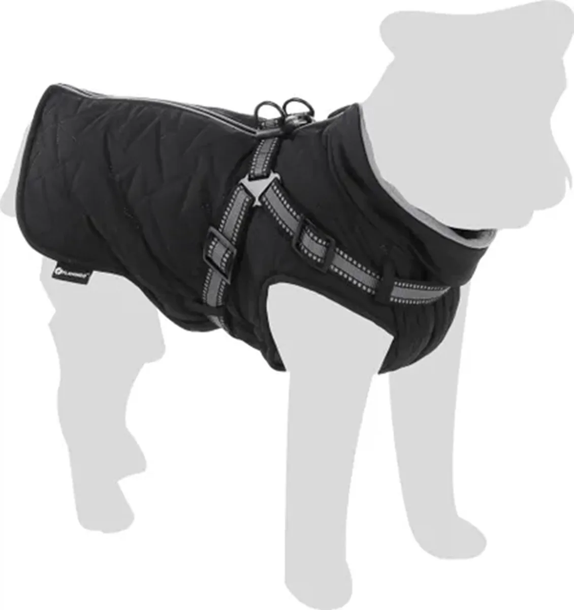 Hondenjas Duker winterjas 45cm by Flamingo in Black – product photo