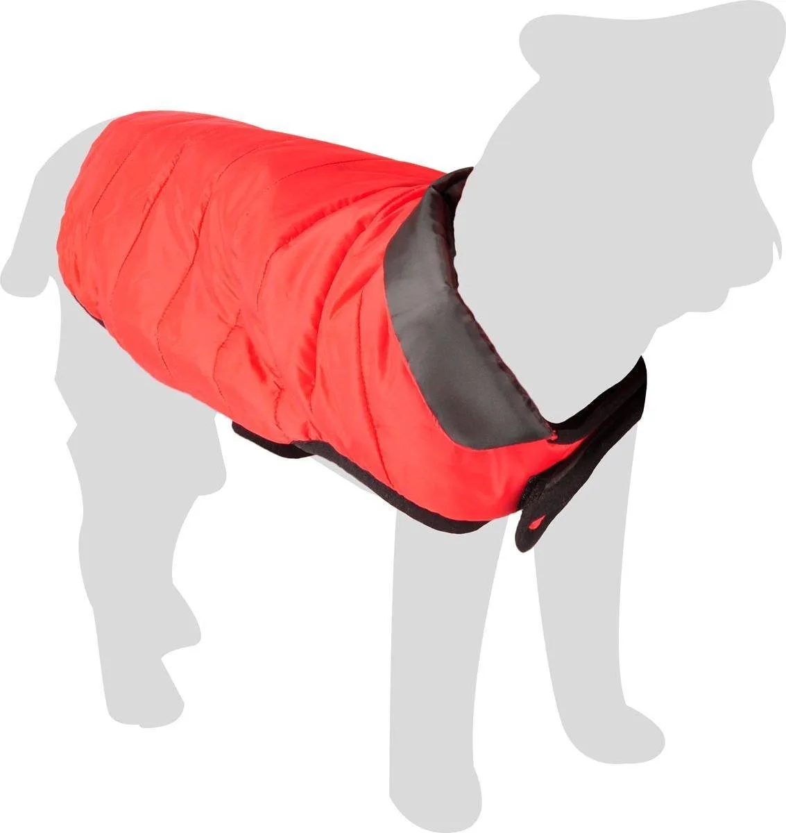Hondenjas Eden - Rood/Zwart - 76 - 86 cm x 65 cm van Flamingo in Rood – productfoto