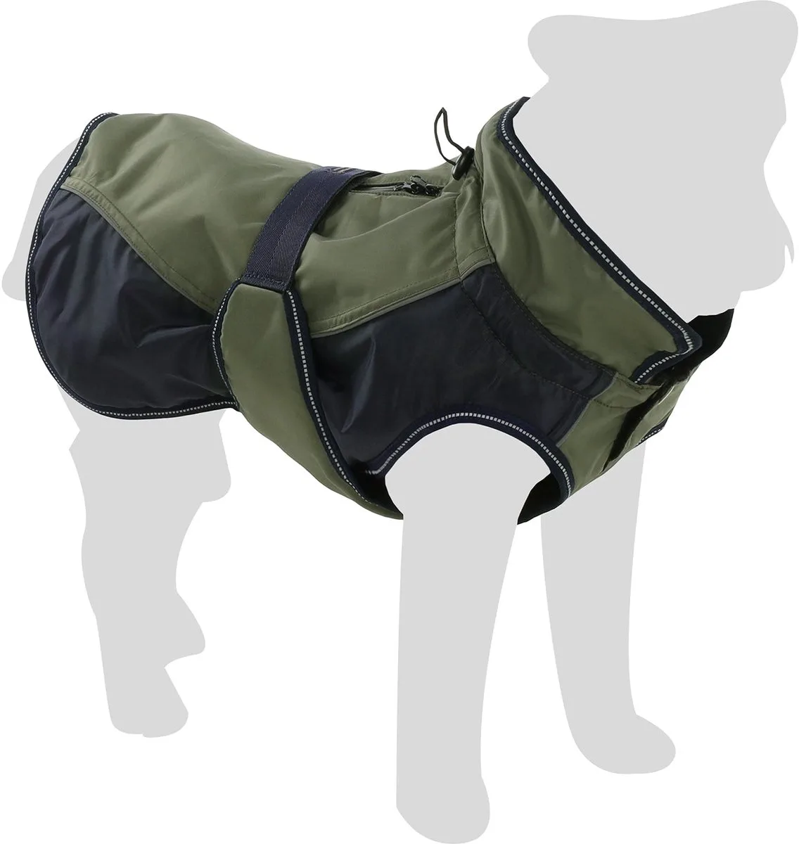 Hondenjas Eisberg Groen/ Donkerblauw Winterjas 45cm by Flamingo in Blue, Green – product photo