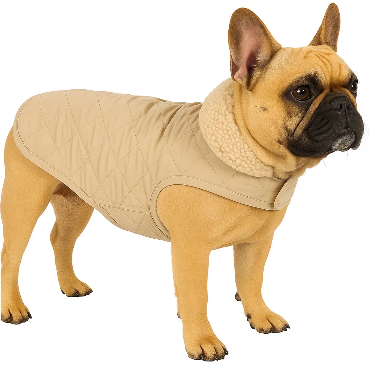 Hondenjas – Flamingo Bonnie – honden jas – hondenjasjes winter – hondenjas waterdicht – 35 cm – A:35cm B:34-38cm C:50-54cm van Flamingo in Beige – productfoto