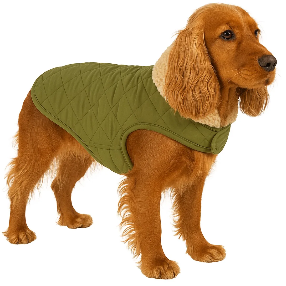 Hondenjas – Flamingo Bonnie – honden jas – hondenjasjes winter – hondenjas waterdicht – 45 cm – A:45cm B:36-44cm C:58-64cm de Flamingo en Vert – photo produit