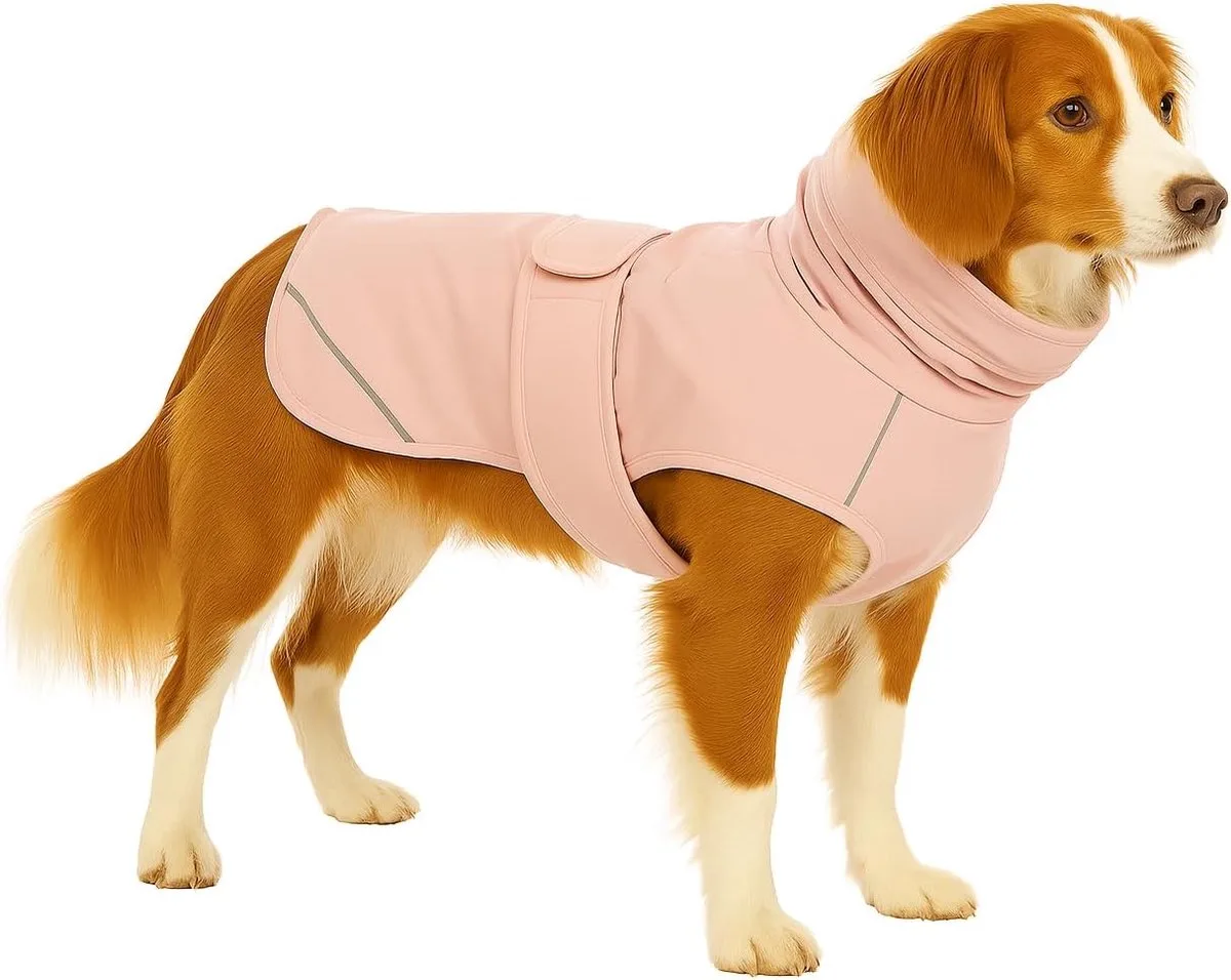 Hondenjas – Flamingo Cujo – honden jas – hondenjasjes winter – hondenjas waterdicht – 45 cm – A:45cm B:51cm C:58-60cm von Flamingo in Rosa – Produktfoto