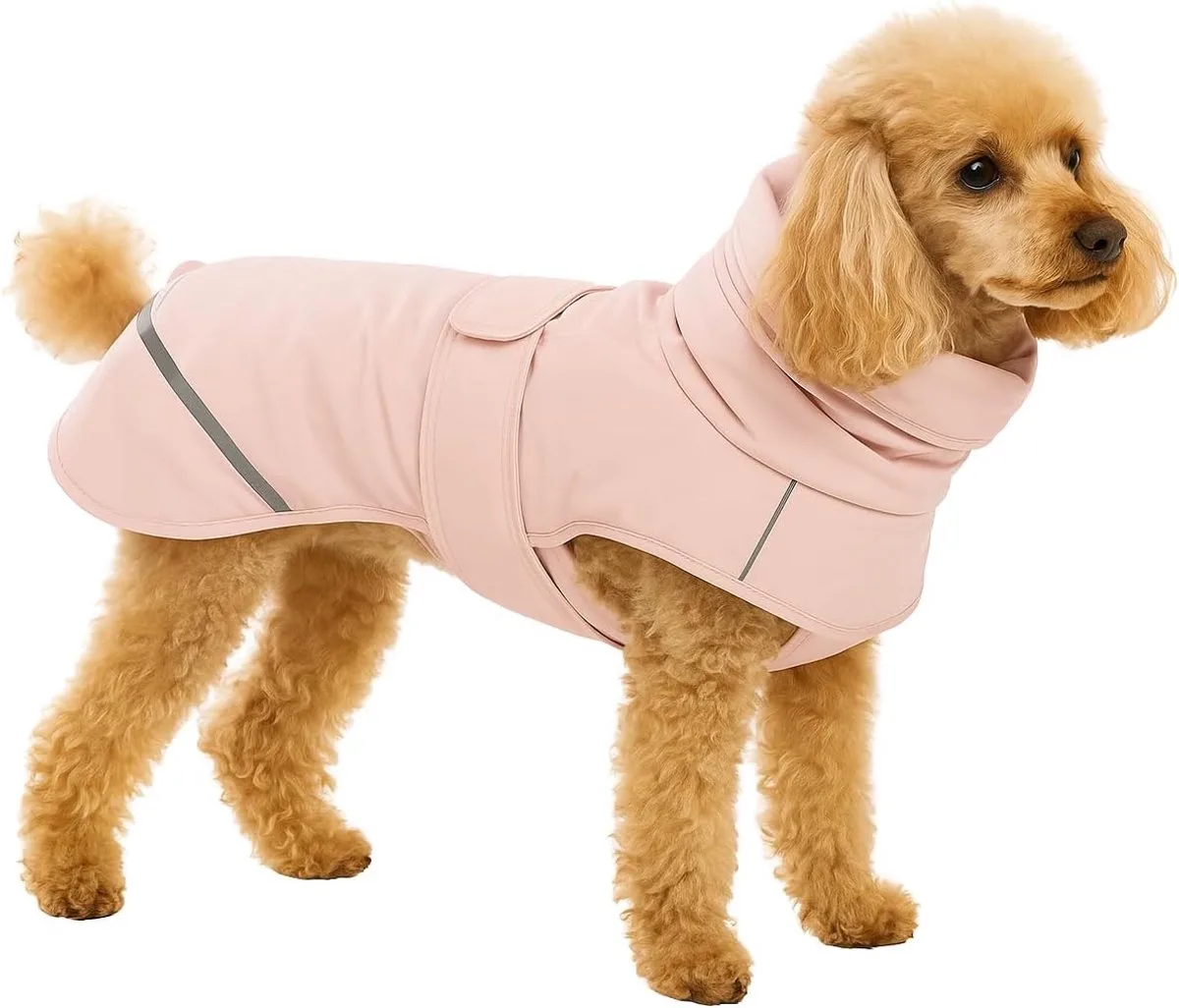 Hondenjas – Flamingo Cujo – honden jas – hondenjasjes winter – hondenjas waterdicht – 30 cm – A:30cm B:42cm C:42-48cm von Flamingo in Rosa – Produktfoto