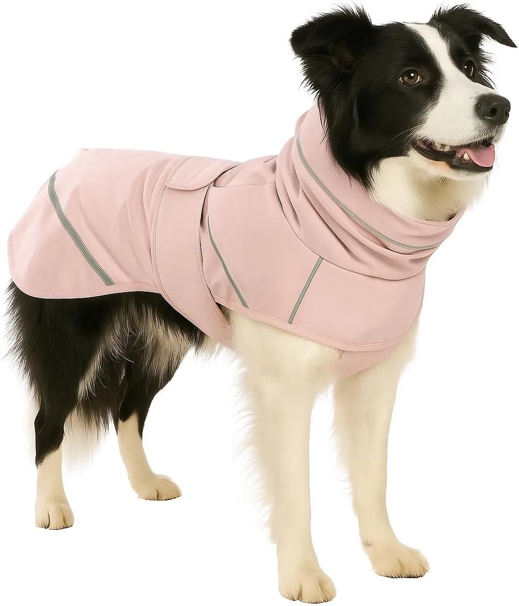 Hondenjas – Flamingo Cujo – honden jas – hondenjasjes winter – hondenjas waterdicht – 55 cm – A:55cm B:58cm C:64-74cm von Flamingo in Rosa – Produktfoto