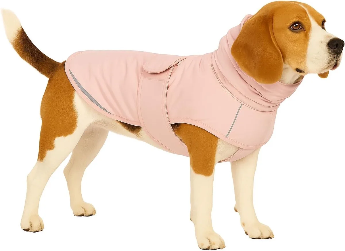 Hondenjas – Flamingo Cujo – honden jas – hondenjasjes winter – hondenjas waterdicht – 40 cm – A:40cm B:48cm C:50-56cm von Flamingo in Rosa – Produktfoto