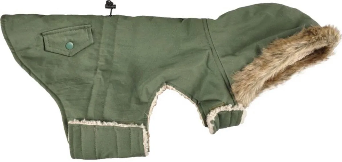Manteau Pour Chien Lennox de Flamingo en Vert – photo produit