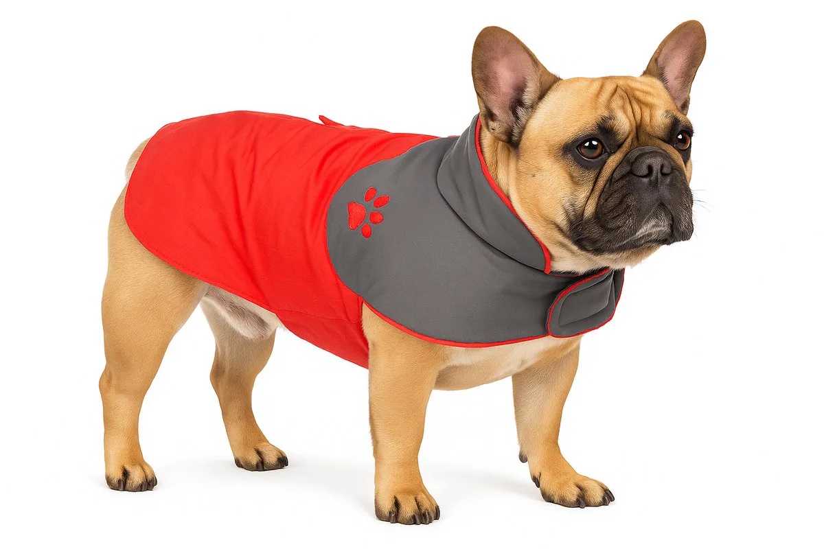 Hondenjas – Regenjas hond – Water- en winddichte hondenregenjas met fleece – Flamingo Regenjas Juno – 50 cm von Flamingo in Rot – Produktfoto