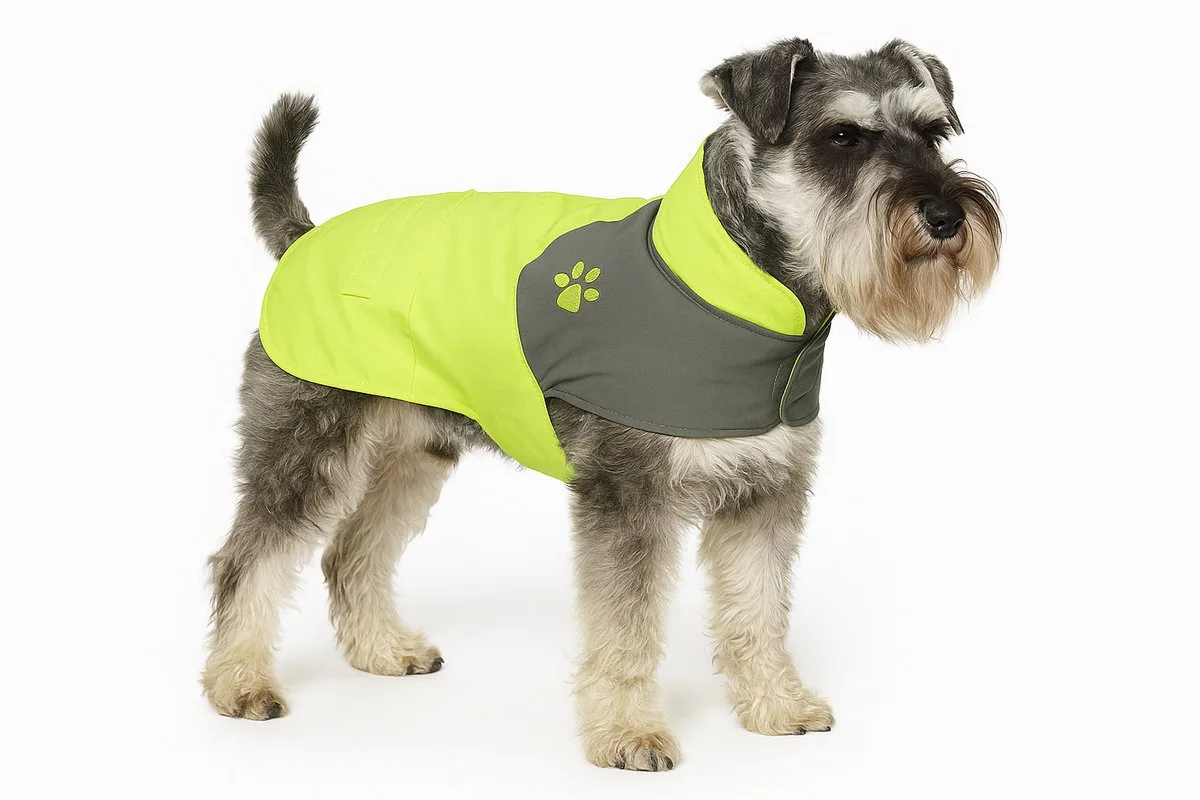 Hondenjas – Regenjas hond – Water- en winddichte hondenregenjas met fleece – Flamingo Regenjas Juno – 40 cm van Flamingo in Groen – productfoto