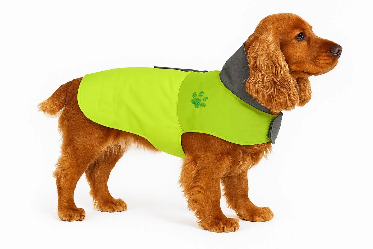 Hondenjas – Regenjas hond – Water- en winddichte hondenregenjas met fleece – Flamingo Regenjas Juno – 45 cm van Flamingo in Groen – productfoto