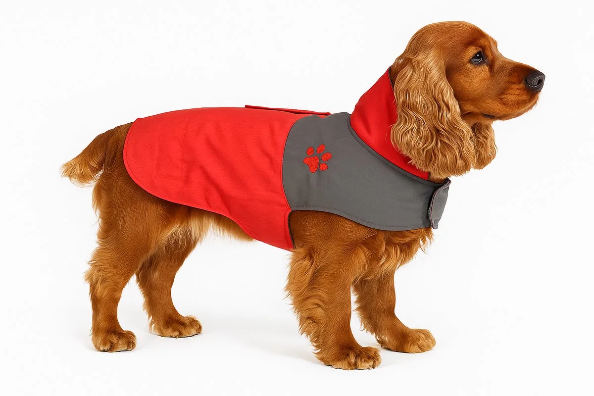 Hondenjas – Regenjas hond – Water- en winddichte hondenregenjas met fleece – Flamingo Regenjas Juno – 45 cm van Flamingo in Rood – productfoto