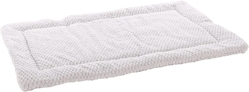 Hondenkussen – Benchkussen – Hondenkussen 100,5 x 63,5 cm – Geschikt voor hondenbench en kattenkussen – Flamingo Jacquard Rechthoekig von Flamingo in Grau – Produktfoto