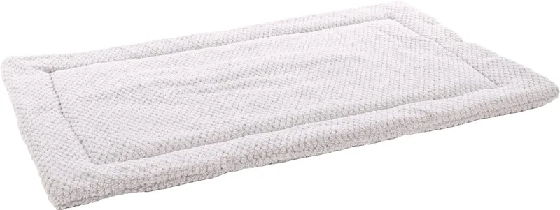 Hondenkussen – Benchkussen – Hondenkussen 116 x 69 cm – Geschikt voor hondenbench en kattenkussen – Flamingo Jacquard Rechthoekig de Flamingo en Gris – photo produit