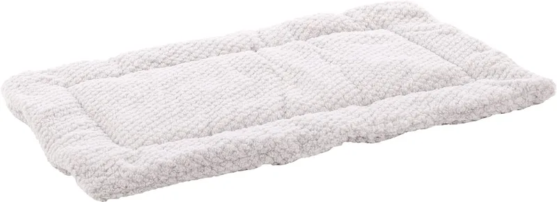 Hondenkussen – Benchkussen – Hondenkussen 85 x 51 cm – Geschikt voor hondenbench en kattenkussen – Flamingo Jacquard Rechthoekig von Flamingo in Grau – Produktfoto