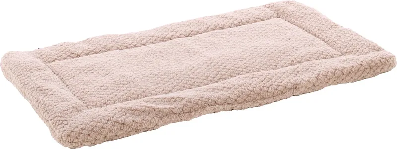 Hondenkussen – Benchkussen – Hondenkussen 85 x 51 cm – Geschikt voor hondenbench en kattenkussen – Flamingo Jacquard Rechthoekig by Flamingo in Taupe – product photo