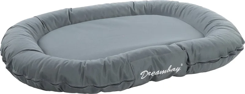Hondenkussen Dreambay® Ovaal - 100 x 75 x 15cm - Wasbaar - Afneembare hoes met rits - Waterafstotend - Ideaal voor Border Collie, Shetland Sheepdog, Beagle, Cocker Spaniel & Whippet enz.. by Flamingo in Petrol – product photo