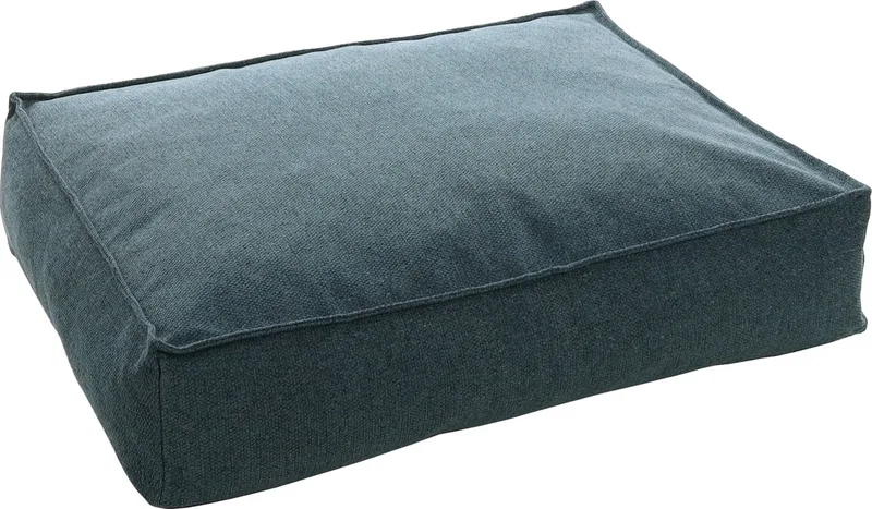 Hondenkussen – Flamingo Avalon Rechthoekig Donkerblauw – orthopedisch memory foam – 80x60x18 cm – afneembare hoes & antislip bodem de Flamingo en Bleu – photo produit