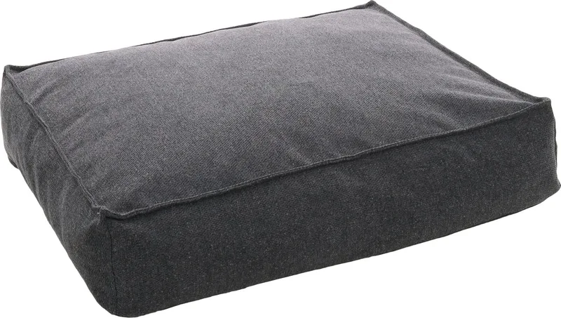 Hondenkussen – Flamingo Avalon Rechthoekig – orthopedisch memory foam – 80x60x18 cm – afneembare hoes & antislip bodem fra Flamingo i Mørkegrå – produktbillede