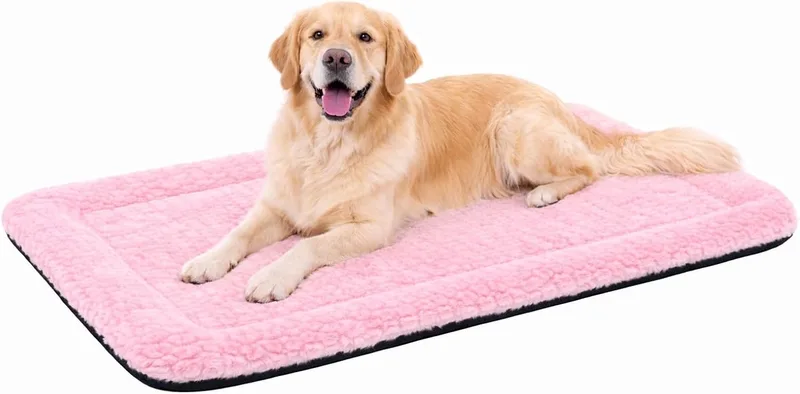 Hondenkussen – Hondenmand – Naya Rechthoekig 116x69cm – extra ruim – comfortabel – zacht de Flamingo en Rose – photo produit