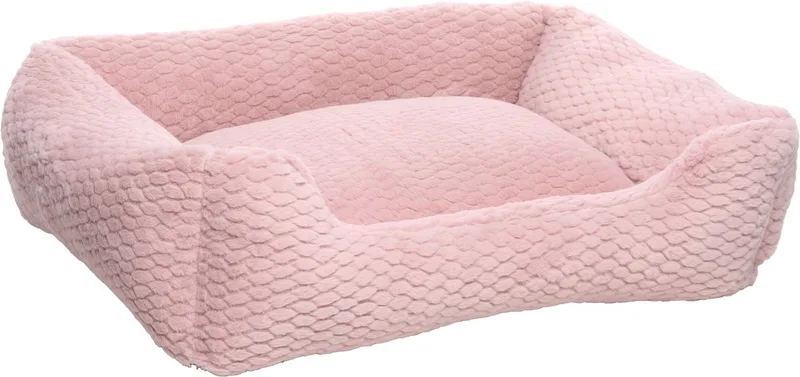 Hondenkussen – Hondenmand – Naya Rechthoekig Mand 80x67x22cm – extra ruim – zacht – comfortabel fra Flamingo i Lyserød – produktbillede