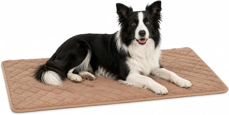 Hondenkussen - orthopedisch hondenkussen - benchkussen memory foam - Weimar L - premium memory foam hondenmat - 100,5cm von Flamingo in Beige – Produktfoto