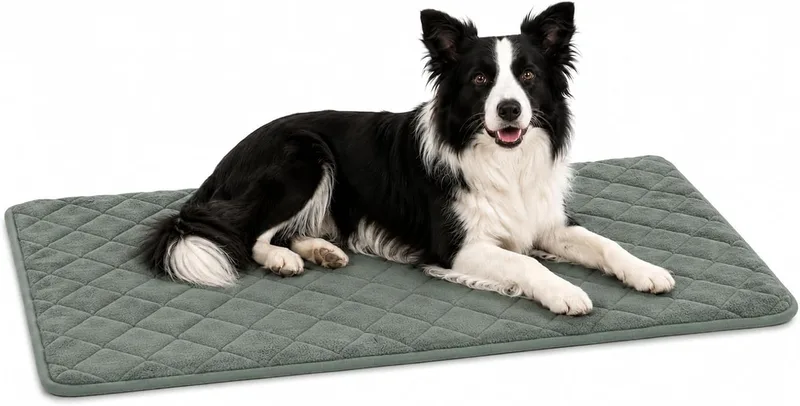 Hondenkussen - orthopedisch hondenkussen - benchkussen memory foam - Weimar L - premium memory foam hondenmat - 100,5cm by Flamingo in Green – product photo