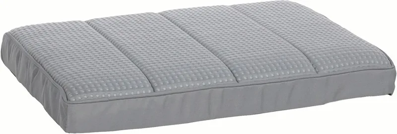 Hondenkussen Varga - Verkoelend en ergonomisch hondenkussen met memory foam voor bench – 55,5 × 38,5 × 5 cm von Flamingo in Grau – Produktfoto