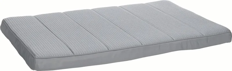 Hondenkussen Varga - Verkoelend en ergonomisch hondenkussen met memory foam voor bench – 100,5 × 63 × 5 cm by Flamingo in Grey – product photo