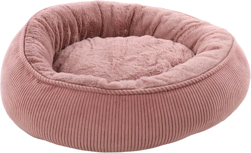 Hondenmand met rits Colette rond 46 cm by Flamingo in Pink – product photo