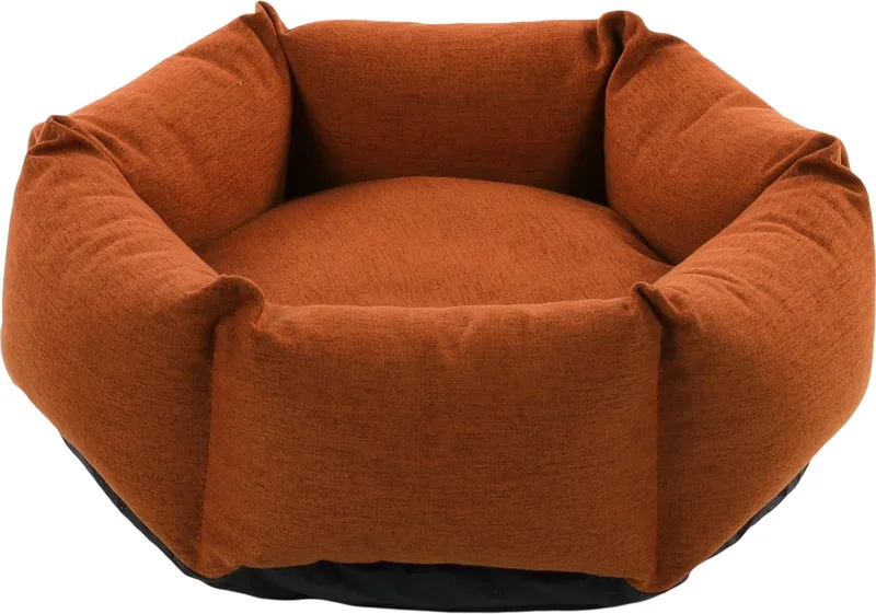Hondenmand - met - rits - Ziva - hexagonaal - 60x20 - cm - terracottakleur fra Flamingo i Brun – produktbillede