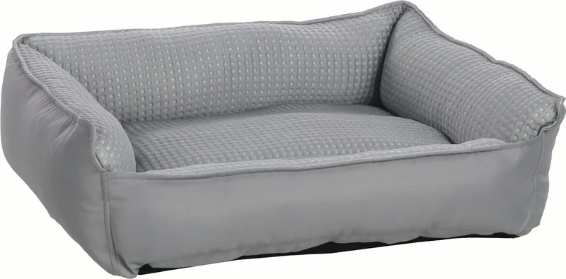 Hondenmand Varga – Verkoelende hondenmand met ademend ligvlak – 65 × 50 × 20 cm von Flamingo in Grau – Produktfoto