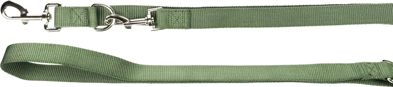 Hondenriem – trainingslijn hond – Flamingo Ziggi – 200cm x 2,5cm – nylon – 3-voudig verstelbaar – handsfree mogelijk – voor alle honden – buiten de Flamingo en Kaki – photo produit